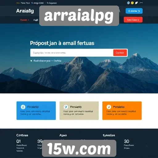 Navegação intuitiva é destaque do site Arraialpg